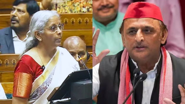 samajwadi-party-created-ruckus-in-parliament-amid-budget-2025-akhilesh-yadav-raised-issue-of-mahakumbh